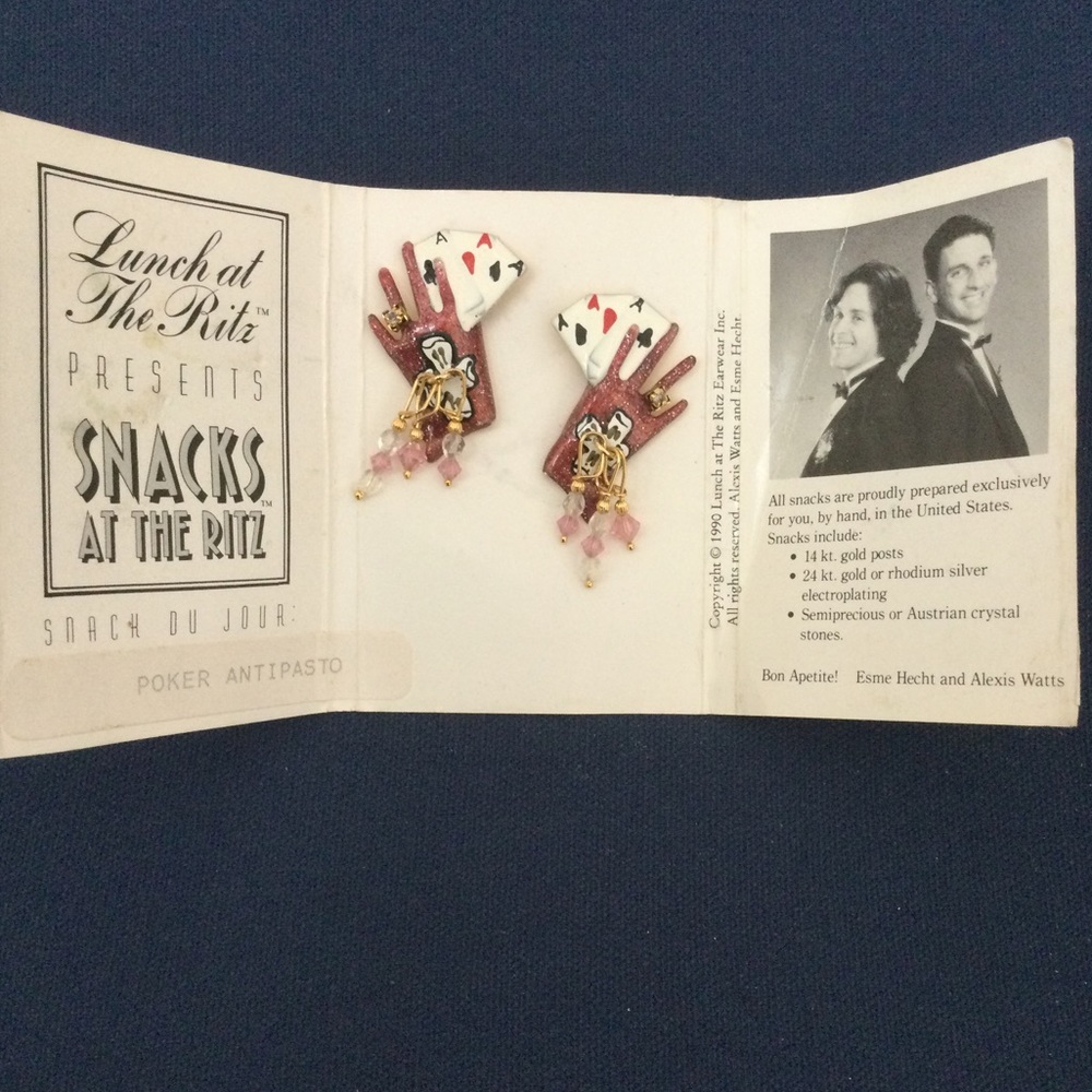 Snacks at the Ritz: Poker Antipasto (Earrings)